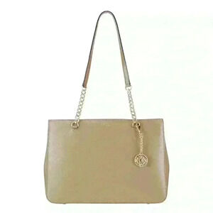 DKNY Bryant Park Shopper Bag tan taupe beige excellent condition $285
